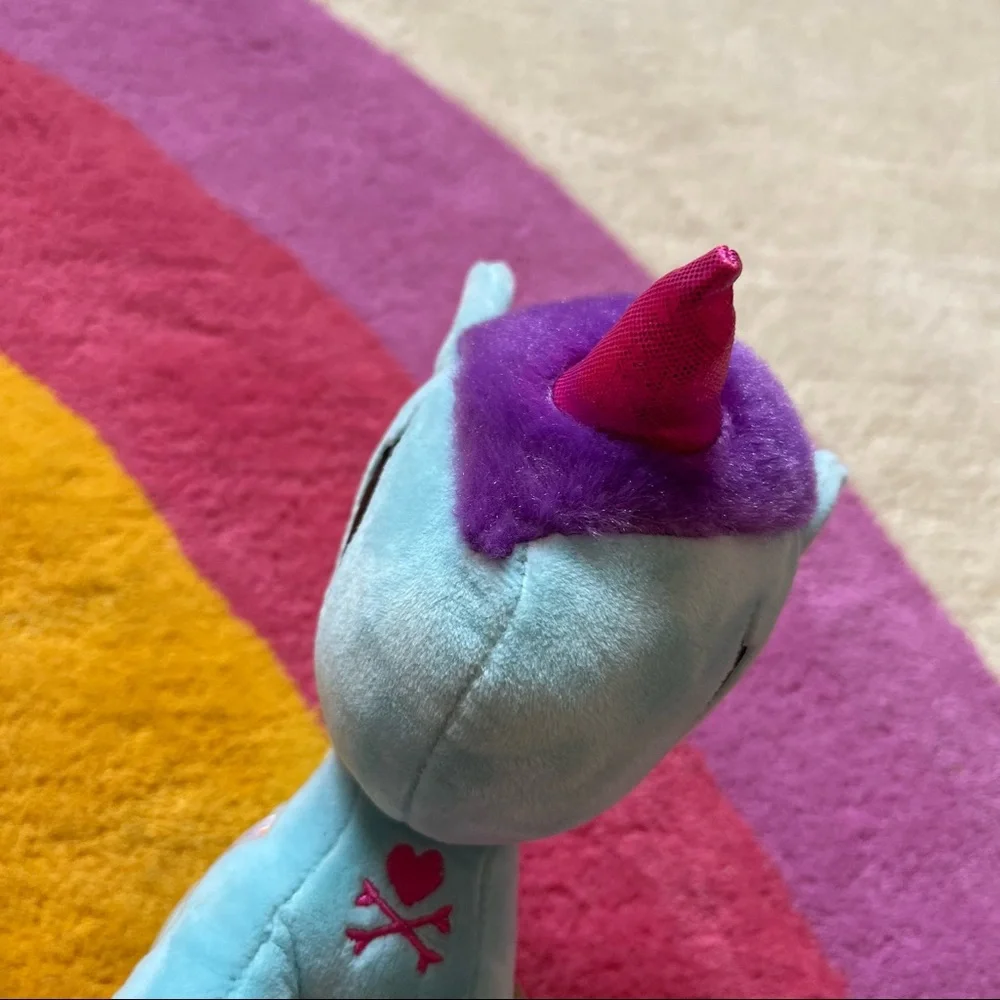 Tokidoki Blue Rainbow Unicorn Pegasus Pixie Plush Toy